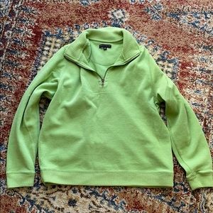 Green quarter zip